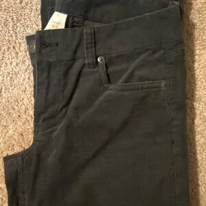 J. Crew Women's Dark Grey (Charcoal) Bootcut Corduroy Pants